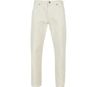 Bequeme Jeans URBAN CLASSICS "Urban Classics Herren Colored Loose Fit Jeans", Herren, Gr. 36, Normalgrößen, beige (sandweiß), 100% Baumwolle, unifarben, Jeans (91621500-36) sandweiß