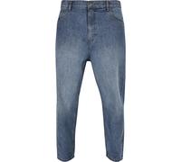 Urban Classics Men's TB5591-Cropped Tapered Jeans, middeepblue, 34