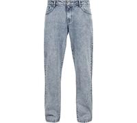 Bequeme Jeans URBAN CLASSICS "Urban Classics Herren Loose Fit Jeans", Herren, Gr. 30/32, Länge 32, lightskyblauacid washed, 100% Baumwolle, unifarben, Jeans (54526551-30) lightskyblauacid washed