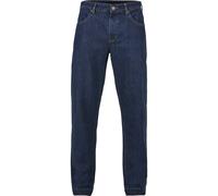 Bequeme Jeans URBAN CLASSICS "Urban Classics Herren Open Edge Loose Fit Jeans", Herren, Gr. 28, Normalgrößen, midindigo washed, 100% Baumwolle, unifarben, Jeans (48656061-28) midindigo washed