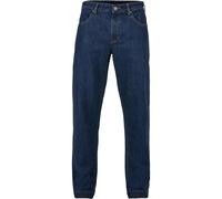 Bequeme Jeans URBAN CLASSICS "Urban Classics Herren Open Edge Loose Fit Jeans", Herren, Gr. 32, Normalgrößen, midindigo washed, 100% Baumwolle, unifarben, Jeans (48656061-32) midindigo washed