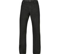 Bequeme Jeans URBAN CLASSICS "Urban Classics Herren Organic Triangle Denim", Herren, Gr. 34, Normalgrößen, schwarzwashed, 50% Baumwolle, 50% Baumwolle (Bio), unifarben, normal, Jeans (84000523-34) sch