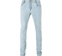 Bequeme Jeans URBAN CLASSICS "Urban Classics Herren Slim Fit Zip Jeans", Herren, Gr. 29/32, Länge 32, ighter washed, 98% Baumwolle, 2% Elasthan, unifarben, Jeans Bequeme Jeans (89597261-29)