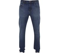 Urban Classics Herren Jeans Heavy Ounce Slim Fit Jeans, Slim Fit Jeans für Männer, Karotte Schnitt, new dark blue washed, 30