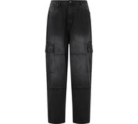 Urban Classics Jeans Konisch zulaufend Heavy Ounce Baggy Cargo für Herren Black Washed Größe 32