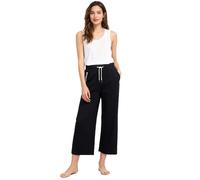 bequeme KangaROOS Damen Jogginghose mit seitlichen Eingrifftaschen Culotte Baumwoll-Hose 7632891 Schwarz S