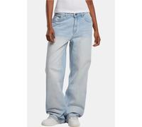Bequeme Jeans KARL KANI "Karl Kani Karl Kani OG Five Pocket Straight Leg Denim", Damen, Gr. 28, Normalgrößen, lightblau, 100% Baumwolle, unifarben, Jeans (82666842-28) lightblau