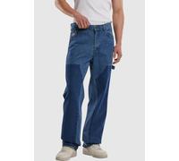 Bequeme Jeans KARL KANI "Karl Kani Karl Kani OG Washed Denim Carpenter Pants", Herren, Gr. 32, Normalgrößen, indigo, 100% Baumwolle, unifarben, Jeans (46892417-32) indigo