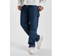 Bequeme Jeans KARL KANI "Karl Kani Herren KK Retro Baggy Workwear Denim", Herren, Gr. 36, Normalgrößen, rinse blau, 100% Baumwolle, unifarben, normal, Jeans (49565025-36) rinse blau