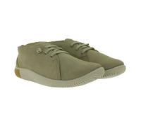 Bequeme KEEN KNX Chukka Damen Barfußschuhe aus Leder Leichte Freizeit- & Alltagsschuhe mit Schnürung 1029526 Hellbraun/Taupe 37