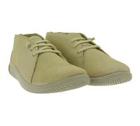 Bequeme KEEN KNX Chukka Damen Barfußschuhe aus Leder Leichte Freizeit- & Alltagsschuhe mit Schnürung 1030231 Beige 38 1/2