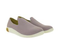 Bequeme KEEN KNX Knit Slip-On Damen Barfußschuhe Atmungsaktive Freizeitschuhe mit Strick-Obermaterial 1030086 Rosa/Altrosa 39