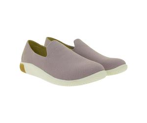 Bequeme KEEN KNX Knit Slip-On Damen Barfußschuhe Atmungsaktive Freizeitschuhe mit Strick-Obermaterial 1030086 Rosa/Altrosa 39