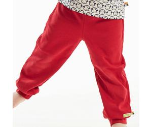 Bequeme Mitwachshose Bündchen rot 68