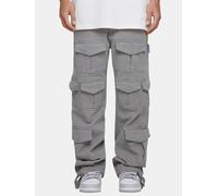 bequeme MJ Gonzales Herren Jeans Reißverschluss Taschen mit Baumwolle Grau L