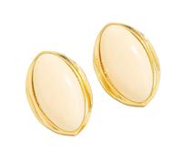 Bequeme ovale Gesichtsohrringe, geometrische Ohraccessoires mit breitem Gesicht, stilvoller Harzschmuck für den Alltag Harzohrringe