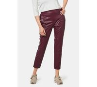 Bequeme Schlupfhose in Lederoptik rot 26 7/8-Länge