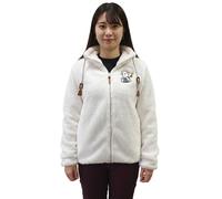 Bequeme sheepworld Damen Teddyfleece-Jacke mit gesticktem Motiv Kuschel-Jacke mit Stehkragen Sweat-Jacke 9863934 Weiß M