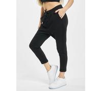Urban Classics Damen-Trainingshose Ladies Open Edge Terry Turn Up - Loose Fit - Schwarz L