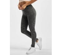 Urban Classics Damen-Leggings TB1056 Denim-Jersey Skinny Dunkelgrau 4XL
