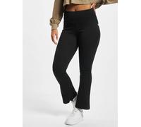 Urban Classics Ladies Organic Interlock Bootcut Leggings Damen-Leggings - schwarz S