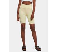 Urban Classics Ladies High Waist Tech Mesh Cycle Shorts in Gr. XL in Gelb