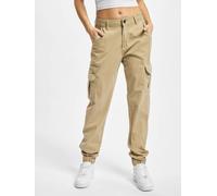 bequeme Urban Classics Damen Jeans Denim-Hose mit Stretch Baumwoll-Hose Beige 27