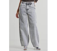 Bequeme Jeans URBAN CLASSICS "Urban Classics Ladies Tapered Baggy Jeans", Damen, Gr. 30, Normalgrößen, blau (new dunkelblau washed), 100% Baumwolle, unifarben, casual, Jeans (12400464-30) new dunkelbl