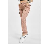 Urban Classics Damenhose Ladies High Waist Cargo Pants – 98% Baumwolle – Duskrose Größe 30