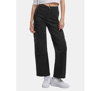 Urban Classics Stoffhose - Ladies Loose Utility Stretch Twill - Damen Gr. 29 Schwarz 98% Baumwolle