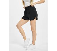 Stoffhose URBAN CLASSICS "Urban Classics Damen Ladies Viscose Resort Shorts", Damen, Gr. XL, US-Größen, schwarz, 100% Viskose, unifarben, normal, Hosen Stoffhose (31452901-XL) schwarz