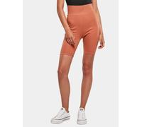 bequeme Urban Classics Damen Shorts Stretch 270 g/m² mit Baumwolle Terracotta-Orange M