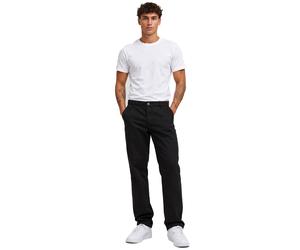 bequeme URBAN CLASSICS Herren Chino Hose aus Bio-Baumwolle Klassische Stoffhose Schwarz 34