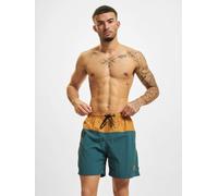 bequeme URBAN CLASSICS Herren Hose Kordelzug Reißverschluss 120 g/m² Petrol-Blau/Braun XXL