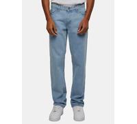 Urban Classics Herren Jeans Heavy Ounce Straight Fit – Loose Fit – new light blue washed Größe 30
