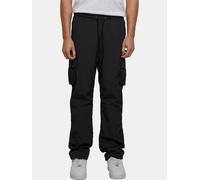 Urban Classics Straight Leg Nylon Cargohosen in Gr. L in Schwarz