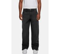 Urban Classics Herren Jeans Heavy Ounce Straight Fit – Reißverschluss am Hosenbein – Gr. 28-44