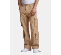 Urban Classics Cargohose Double Cargo Pants Herren Regular Fit 100% Baumwolle Unionbeige Gr. 32