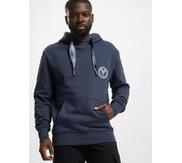 bequemer Carlo Colucci Herren Hoodie Kordelzug Rippbündchen Blau S