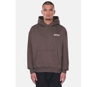 Kapuzenpullover DROPSIZE "Dropsize HEAVY OVERSIZE HD PRINT HOODIE", Herren, Gr. L, braun, 70% Baumwolle, 30% Polyester, mehrfarbig, oversize, ohne Ausschnitt, Pullover Kapuzenpullover (79985314-L) bra