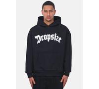 Kapuzenpullover DROPSIZE "Dropsize HEAVY OVERSIZE FROTTEE EMBO V2 HOODIE", Herren, Gr. XS, schwarz, 70% Baumwolle, 30% Polyester, mehrfarbig, oversize, ohne Ausschnitt, Pullover Kapuzenpullover (18170