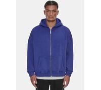 Sweatjacke DROPSIZE "Dropsize Herren Dropsize Heavy Oversize Cord Zip-Hoodie" Gr. S, blau (washed blau), Herren, 70% Baumwolle, 30% Polyester, Sweatjacken (93888717-S) washed blau