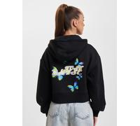 bequemer Just Rhyse Damen Hoodie Reißverschluss Kapuze mit Baumwolle Schwarz S