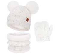 Bequemer Laden Winter Bommel Mütze Loop Schal Handschuhe Kinder 0-8 Jahre