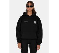bequemer MJ GONZALES Damen Hoodie Oversize 460 g/m² mit Baumwolle Schwarz L