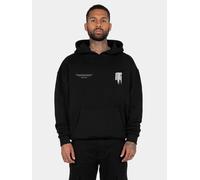 bequemer MJ GONZALES Herren Hoodie Rippbündchen Kapuze 460 g/m² mit Baumwolle Schwarz S