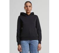 bequemer Urban Classics Damen Hoodie Rippbündchen Kapuze 300 g/m² mit Baumwolle Schwarz S