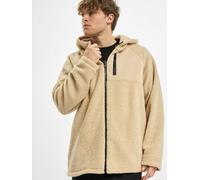 Urban Classics Herren Hooded Sherpa Zip Jacket Jacke, Beige (Darksand 00806), Herstellergröße: XX-Large
