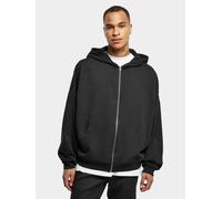 bequemer URBAN CLASSICS Herren Hoodie Reißverschluss Rippbündchen 300 g/m² mit Baumwolle Schwarz 4XL