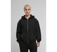 bequemer Urban Classics Herren Hoodie Reißverschluss Rippbündchen 330 g/m² mit Baumwolle Schwarz M